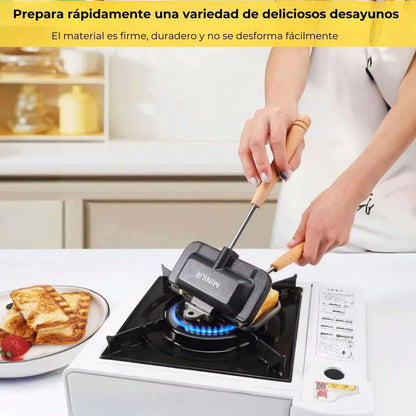 Toast Pro™ Sandwichera multifunción antiadherente de doble cara