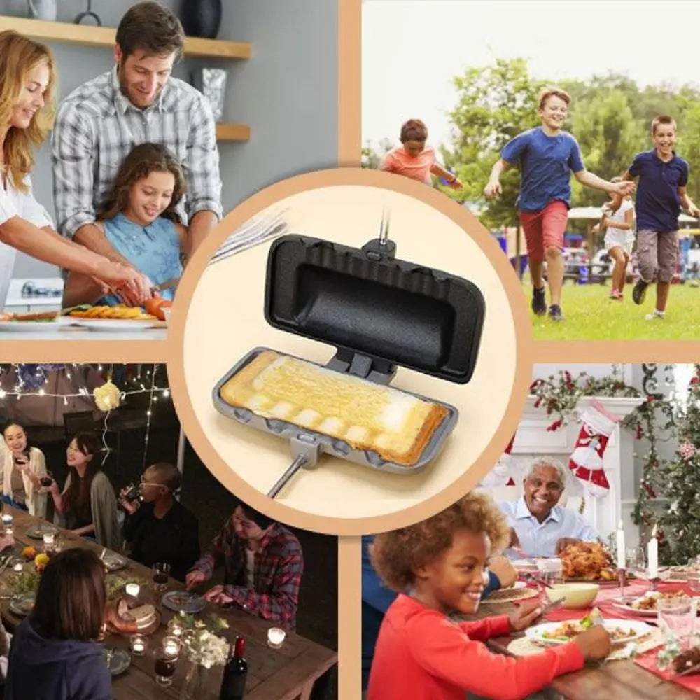 Toast Pro™ Sandwichera multifunción antiadherente de doble cara